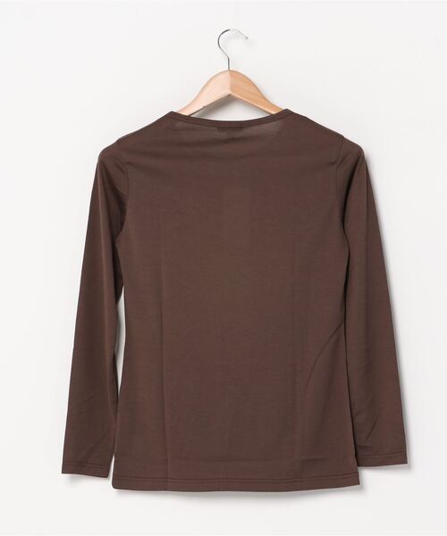SUNSPEL(サンスペル)の「SUNSPEL / WOMEN’S Q82 PLAIN LONG SLEEVE CREW(Tシャツ/カットソー・レディース・モカ/ワインレッド/ライトブラウン/チャコール・1/2)」の5枚目の写真