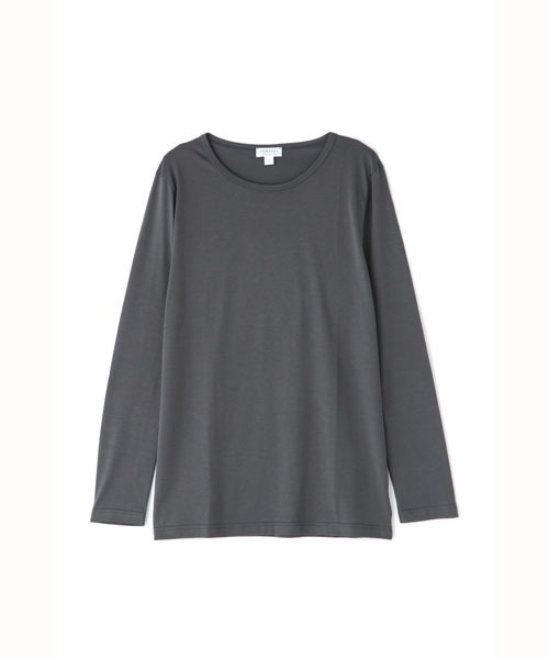 SUNSPEL(サンスペル)の「SUNSPEL / WOMEN’S Q82 PLAIN LONG SLEEVE CREW(Tシャツ/カットソー・レディース・モカ/ワインレッド/ライトブラウン/チャコール・1/2)」の2枚目の写真
