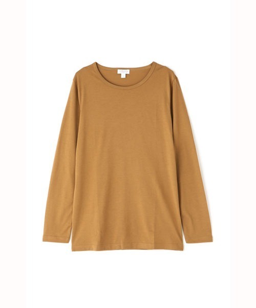SUNSPEL(サンスペル)の「SUNSPEL / WOMEN’S Q82 PLAIN LONG SLEEVE CREW(Tシャツ/カットソー・レディース・モカ/ワインレッド/ライトブラウン/チャコール・1/2)」の3枚目の写真