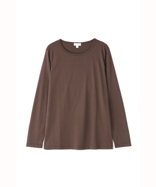 SUNSPEL(サンスペル)の「SUNSPEL / WOMEN’S Q82 PLAIN LONG SLEEVE CREW(Tシャツ/カットソー・レディース・モカ/ワインレッド/ライトブラウン/チャコール・1/2)」の1枚目の写真