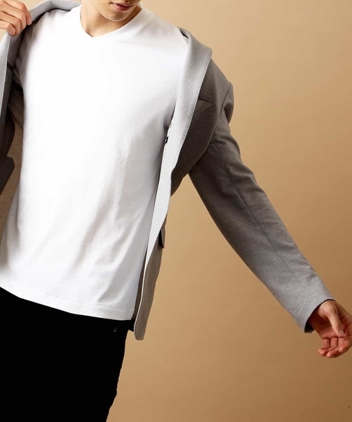 MICHEL KLEIN HOMME (ミッシェルクランオム)の「カットソー(パールキュート)(Tシャツ/カットソー・メンズ・ホワイト・52/51/46/44/48)」の12枚目の写真