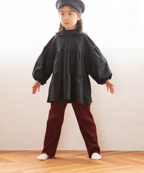 LOWRYS FARM（ローリーズファーム）の「ｓｅｌｆｃｕｔリブパンツ　891315（その他パンツ・キッズ・ブラック/グリーン/アイボリー/ワインレッド・MEDIUM/LARGE/X-LARGE）」の19枚目の写真