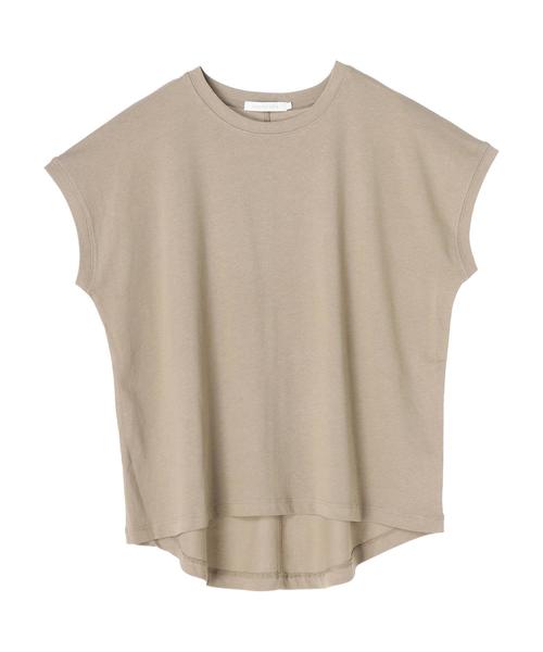 AMERICAN HOLIC（アメリカンホリック）の「フレンチスリーブクルーネックカットプルオーバー1　＊（Tシャツ/カットソー・レディース・ブラック/ベージュ/ピンク/グリーン/アイボリー・M/L）」の2枚目の写真