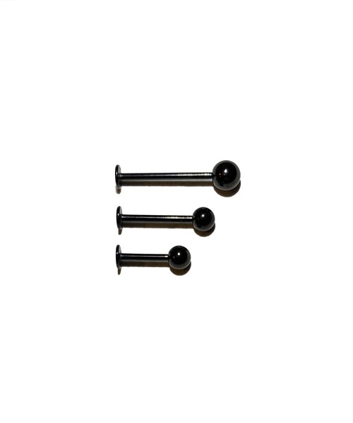 MORPH（モルフ）の「MORPH モルフ  ラブレット ボディーピアス 16ゲージ 6mm~16mm（ピアス（片耳用）・メンズ・ブラック・6/8/10/12/14/16）」の2枚目の写真
