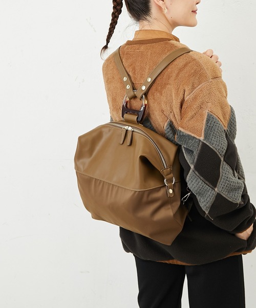 ホースシュースリム 撥水3wayリュック バックパック リュック バッグ Ear Papillonner イアパピヨネ のファッション