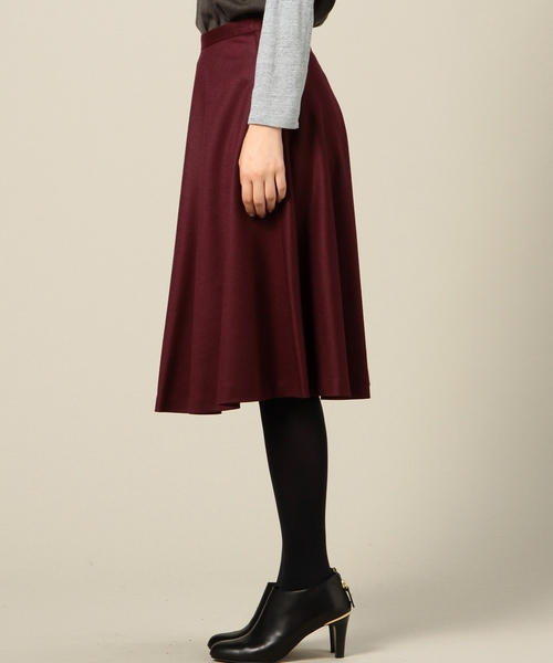 BEAUTY&YOUTH UNITED ARROWS（ビューティーアンドユースユナイテッドアローズ）の「BYSF サキソニーフレアスカート◆（スカート・レディース・ブラック/ライトグレー/ワインレッド/その他1・SMALL/MEDIUM）」の10枚目の写真