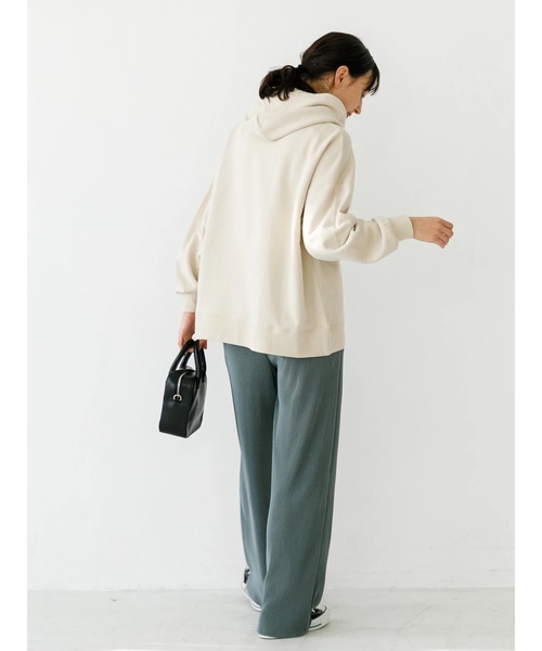 Lee（リー）の「Lee×earth  フーディスウェットパーカー　＊（パーカー・レディース・ベージュ/グリーン/ラベンダー・FREE）」の4枚目の写真