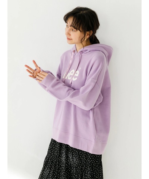 Lee（リー）の「Lee×earth  フーディスウェットパーカー　＊（パーカー・レディース・ベージュ/グリーン/ラベンダー・FREE）」の20枚目の写真