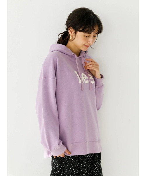 Lee（リー）の「Lee×earth  フーディスウェットパーカー　＊（パーカー・レディース・ベージュ/グリーン/ラベンダー・FREE）」の9枚目の写真