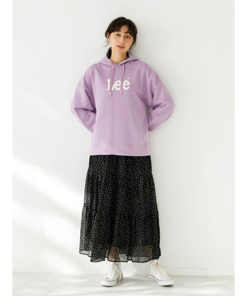 Lee（リー）の「Lee×earth  フーディスウェットパーカー　＊（パーカー・レディース・ベージュ/グリーン/ラベンダー・FREE）」の18枚目の写真