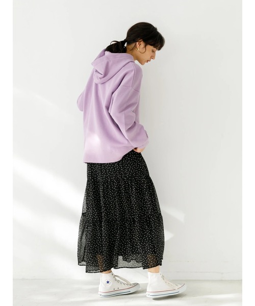 Lee（リー）の「Lee×earth  フーディスウェットパーカー　＊（パーカー・レディース・ベージュ/グリーン/ラベンダー・FREE）」の5枚目の写真