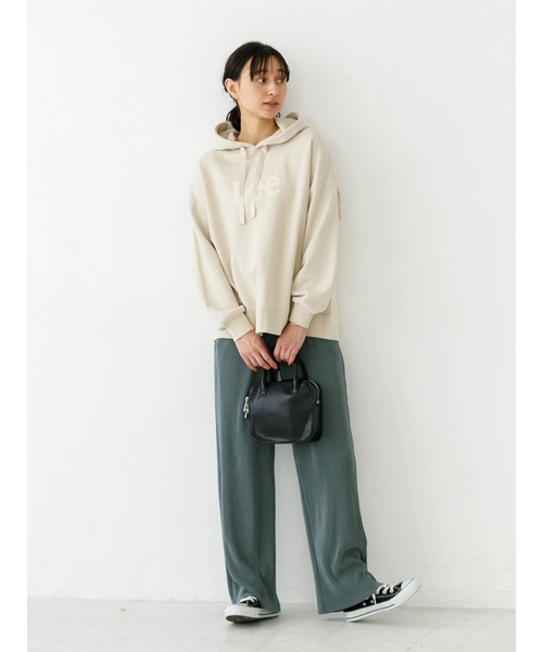 Lee（リー）の「Lee×earth  フーディスウェットパーカー　＊（パーカー・レディース・ベージュ/グリーン/ラベンダー・FREE）」の22枚目の写真