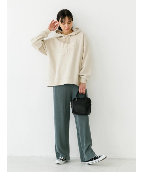 Lee（リー）の「Lee×earth  フーディスウェットパーカー　＊（パーカー・レディース・ベージュ/グリーン/ラベンダー・FREE）」の17枚目の写真