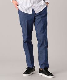 【No tie, but smartness.】SHIPS: 《ストレッチ》 デニムライク ノープリーツパンツ