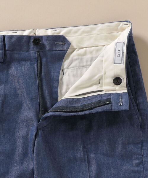 SHIPS(シップス)の「【No tie, but smartness.】SHIPS: 《ストレッチ》 デニムライク ノープリーツパンツ(デニムパンツ・メンズ・ブルー/ネイビー・42/44/46/48/50/52)」の7枚目の写真