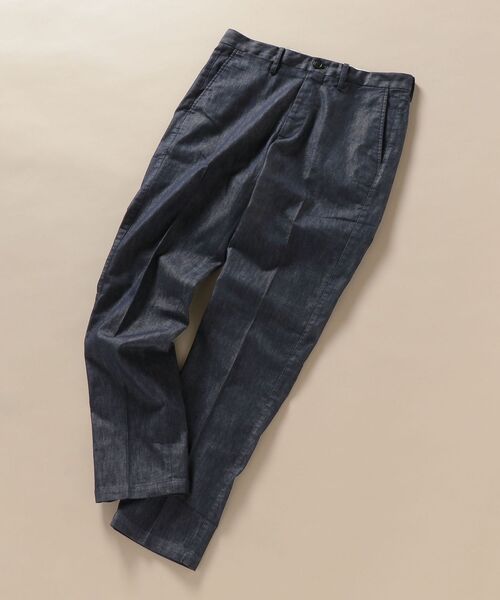 SHIPS(シップス)の「【No tie, but smartness.】SHIPS: 《ストレッチ》 デニムライク ノープリーツパンツ(デニムパンツ・メンズ・ブルー/ネイビー・42/44/46/48/50/52)」の4枚目の写真