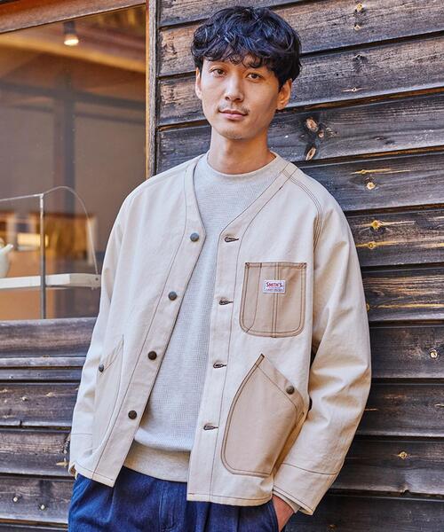 SMITH'S(スミス)の「SMITH’S(スミス)別注ヘリンボーンカバーオールジャケット#(カバーオール・メンズ・オリーブ/オフホワイト・SMALL/LARGE/MEDIUM/X-LARGE)」の18枚目の写真