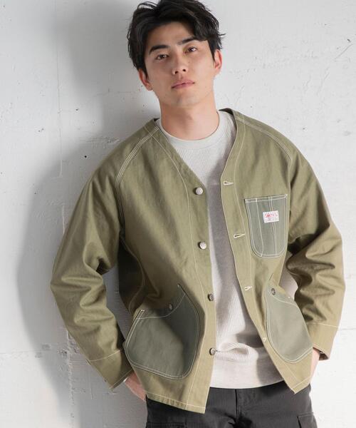 SMITH'S(スミス)の「SMITH’S(スミス)別注ヘリンボーンカバーオールジャケット#(カバーオール・メンズ・オリーブ/オフホワイト・SMALL/LARGE/MEDIUM/X-LARGE)」の19枚目の写真