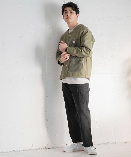 SMITH'S(スミス)の「SMITH’S(スミス)別注ヘリンボーンカバーオールジャケット#(カバーオール・メンズ・オリーブ/オフホワイト・SMALL/LARGE/MEDIUM/X-LARGE)」の22枚目の写真