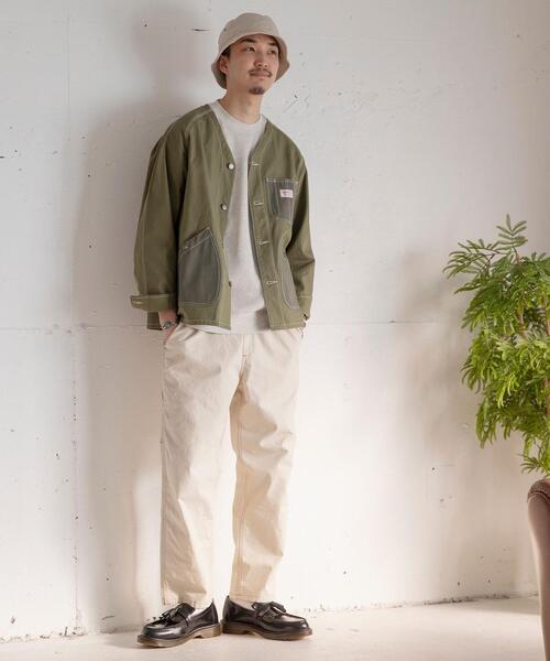 SMITH'S(スミス)の「SMITH’S(スミス)別注ヘリンボーンカバーオールジャケット#(カバーオール・メンズ・オリーブ/オフホワイト・SMALL/LARGE/MEDIUM/X-LARGE)」の12枚目の写真