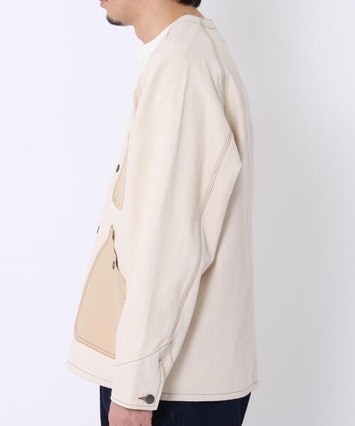 SMITH'S(スミス)の「SMITH’S(スミス)別注ヘリンボーンカバーオールジャケット#(カバーオール・メンズ・オリーブ/オフホワイト・SMALL/LARGE/MEDIUM/X-LARGE)」の8枚目の写真