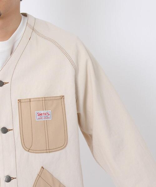 SMITH'S(スミス)の「SMITH’S(スミス)別注ヘリンボーンカバーオールジャケット#(カバーオール・メンズ・オリーブ/オフホワイト・SMALL/LARGE/MEDIUM/X-LARGE)」の11枚目の写真
