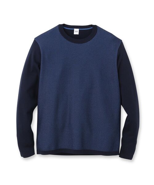 TAKEO KIKUCHI メランジハニカムニット 長袖 サイズL TAKEO KIKUCHI(タケオキクチ)の「◇メランジハニカムニット