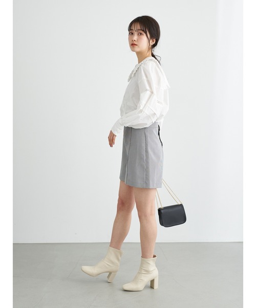 earth music&ecology（アースミュージックアンドエコロジー）の「ビックカラーブラウス ＊（シャツ/ブラウス・レディース・ブラック/アイボリー・FREE）」の12枚目の写真