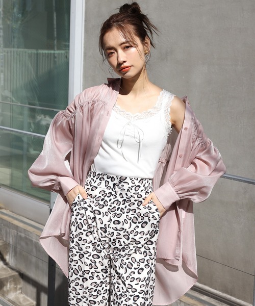 one after another NICE CLAUP（ワンアフターアナザーナイスクラップ）の「アソートスラックスパンツ（スラックス・レディース・ベージュ/ホワイト系その他/レオパード/パープル・SMALL/MEDIUM）」の9枚目の写真