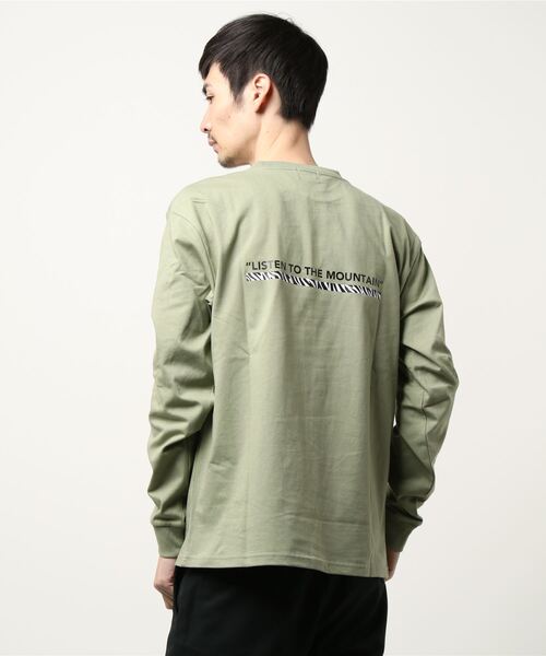 CAMP7（キャンプセブン）の「《CAMP7》PRINT LONG SLEEVE  TEE/プリント ロンT（Tシャツ/カットソー・メンズ・ブラック/ホワイト/カーキ/ベージュ・X-LARGE/LARGE/MEDIUM）」の12枚目の写真