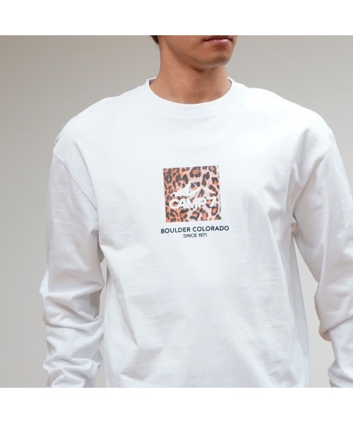 CAMP7（キャンプセブン）の「《CAMP7》PRINT LONG SLEEVE  TEE/プリント ロンT（Tシャツ/カットソー・メンズ・ブラック/ホワイト/カーキ/ベージュ・X-LARGE/LARGE/MEDIUM）」の18枚目の写真