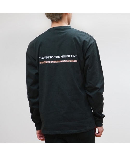 CAMP7（キャンプセブン）の「《CAMP7》PRINT LONG SLEEVE  TEE/プリント ロンT（Tシャツ/カットソー・メンズ・ブラック/ホワイト/カーキ/ベージュ・X-LARGE/LARGE/MEDIUM）」の7枚目の写真