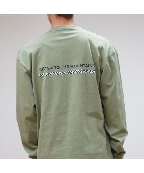 CAMP7（キャンプセブン）の「《CAMP7》PRINT LONG SLEEVE  TEE/プリント ロンT（Tシャツ/カットソー・メンズ・ブラック/ホワイト/カーキ/ベージュ・X-LARGE/LARGE/MEDIUM）」の16枚目の写真