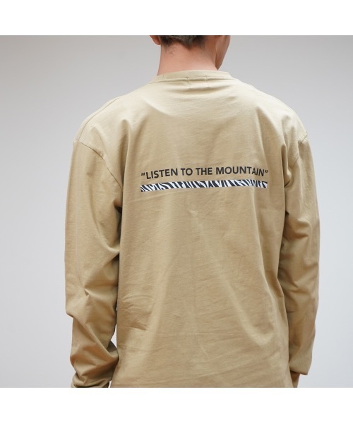CAMP7（キャンプセブン）の「《CAMP7》PRINT LONG SLEEVE  TEE/プリント ロンT（Tシャツ/カットソー・メンズ・ブラック/ホワイト/カーキ/ベージュ・X-LARGE/LARGE/MEDIUM）」の13枚目の写真
