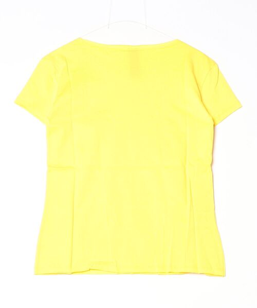 DIMENSIONE danza(ディメンシオーネ ダンツァ)の「ワンポイントロゴラインストーンTシャツ(Tシャツ/カットソー・レディース・ブラック/ホワイト/イエロー・MEDIUM/LARGE/SMALL/X-SMALL)」の10枚目の写真