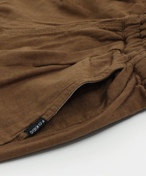 F.O.KIDS（エフオーキッズ）の「サルエルハーフパンツ 5分丈（その他パンツ・キッズ・チャコール/ベージュ/キャメル・95/110/120/130/80/100/140/90）」の9枚目の写真