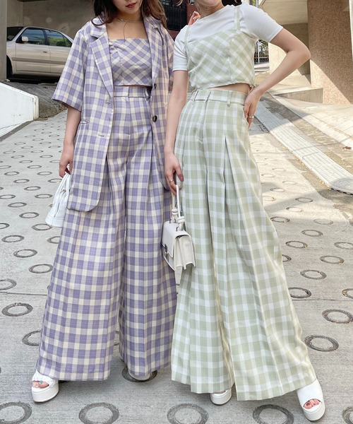 SPIRALGIRL(スパイラルガール)の「ロングテーラー半袖ジャケット(テーラードジャケット・レディース・ブラック/グリーン/パープル・FREE)」の9枚目の写真