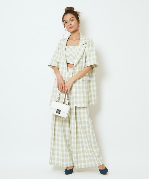 SPIRALGIRL（スパイラルガール）の「ロングテーラー半袖ジャケット（テーラードジャケット・レディース・ブラック/グリーン/パープル・FREE）」の16枚目の写真