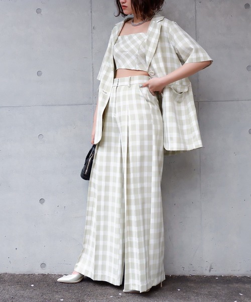 SPIRALGIRL（スパイラルガール）の「ロングテーラー半袖ジャケット（テーラードジャケット・レディース・ブラック/グリーン/パープル・FREE）」の11枚目の写真