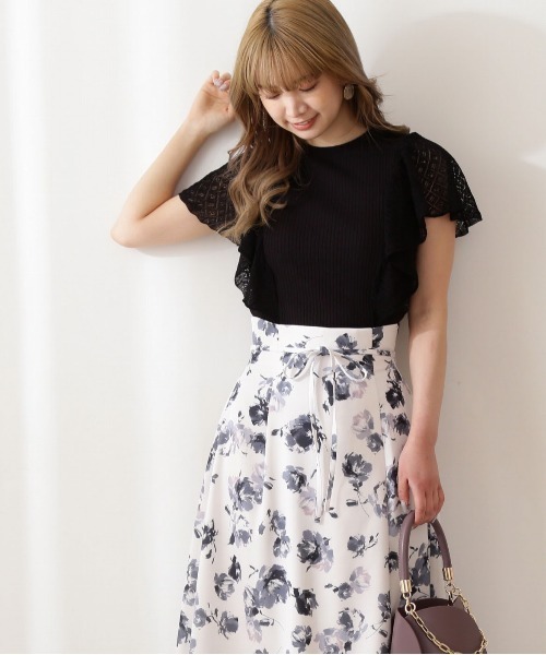 PROPORTION BODY DRESSING（プロポーションボディドレッシング）の「アイレットスリーブニット / 1211170420（ニット/セーター・レディース・ダークベージュ/グレー/ブラック・FREE）」の2枚目の写真