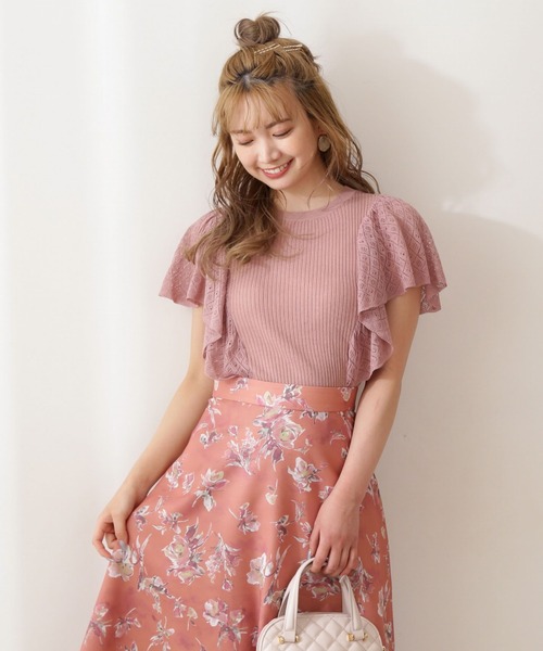 PROPORTION BODY DRESSING（プロポーションボディドレッシング）の「アイレットスリーブニット / 1211170420（ニット/セーター・レディース・ダークベージュ/グレー/ブラック・FREE）」の6枚目の写真