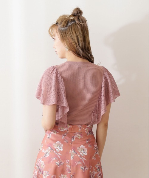 PROPORTION BODY DRESSING（プロポーションボディドレッシング）の「アイレットスリーブニット / 1211170420（ニット/セーター・レディース・ダークベージュ/グレー/ブラック・FREE）」の14枚目の写真