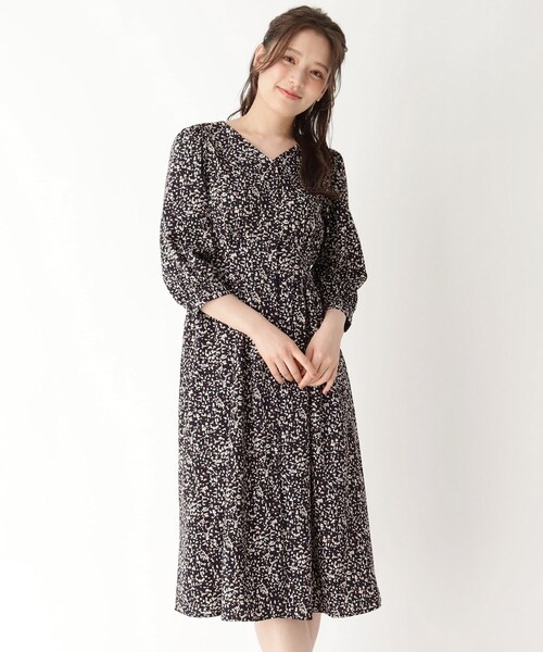セール レオパードライク前開きワンピース ワンピース Its Demo イッツデモ のファッション通販 Zozotown