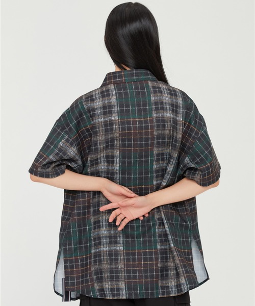 ROMANTIC CROWN（ロマンティッククラウン）の「【ROMANTIC CROWN】MULTI COLOR CHECK SHIRT / ロマンティッククラウン マルチ カラー チェック シャツ（シャツ/ブラウス・メンズ・ネイビー/オートミール・SMALL/MEDIUM/LARGE/X-LARGE）」の6枚目の写真