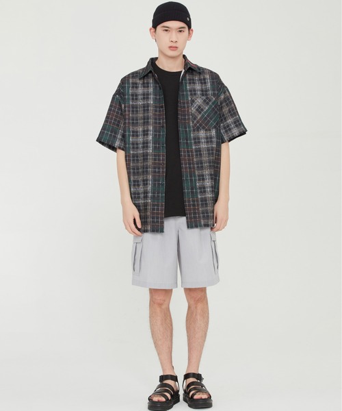 ROMANTIC CROWN（ロマンティッククラウン）の「【ROMANTIC CROWN】MULTI COLOR CHECK SHIRT / ロマンティッククラウン マルチ カラー チェック シャツ（シャツ/ブラウス・メンズ・ネイビー/オートミール・SMALL/MEDIUM/LARGE/X-LARGE）」の11枚目の写真