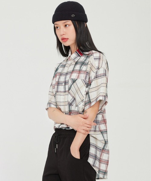 ROMANTIC CROWN（ロマンティッククラウン）の「【ROMANTIC CROWN】MULTI COLOR CHECK SHIRT / ロマンティッククラウン マルチ カラー チェック シャツ（シャツ/ブラウス・メンズ・ネイビー/オートミール・SMALL/MEDIUM/LARGE/X-LARGE）」の18枚目の写真