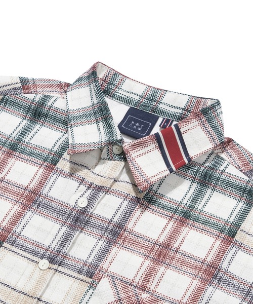 ROMANTIC CROWN（ロマンティッククラウン）の「【ROMANTIC CROWN】MULTI COLOR CHECK SHIRT / ロマンティッククラウン マルチ カラー チェック シャツ（シャツ/ブラウス・メンズ・ネイビー/オートミール・SMALL/MEDIUM/LARGE/X-LARGE）」の3枚目の写真