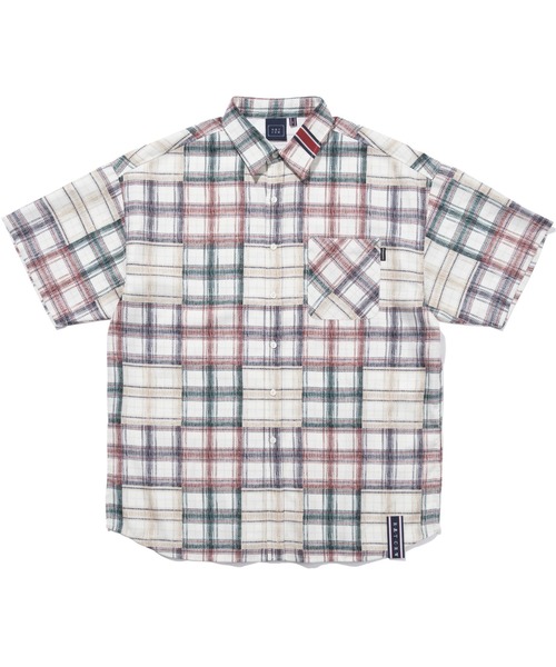 ROMANTIC CROWN（ロマンティッククラウン）の「【ROMANTIC CROWN】MULTI COLOR CHECK SHIRT / ロマンティッククラウン マルチ カラー チェック シャツ（シャツ/ブラウス・メンズ・ネイビー/オートミール・SMALL/MEDIUM/LARGE/X-LARGE）」の5枚目の写真