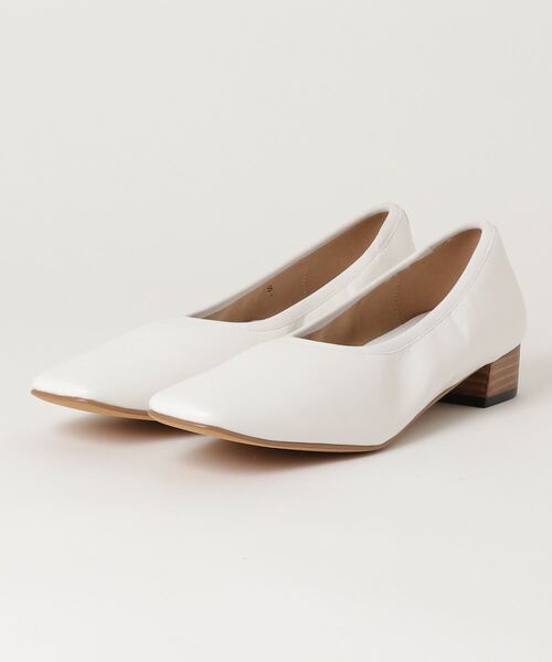 603(ロクマルサン)の「603 スクエアトゥアパンプス/シンセティックレザー(パンプス・レディース・ホワイト・SMALL/MEDIUM/LARGE)」の5枚目の写真