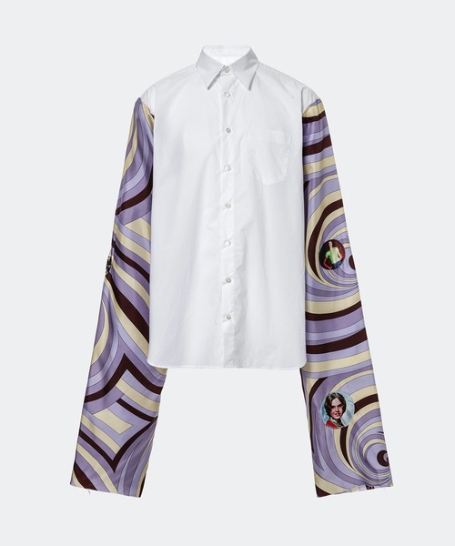RAF SIMONS（ラフシモンズ）の「Boxy shirt with doubled long sleeves